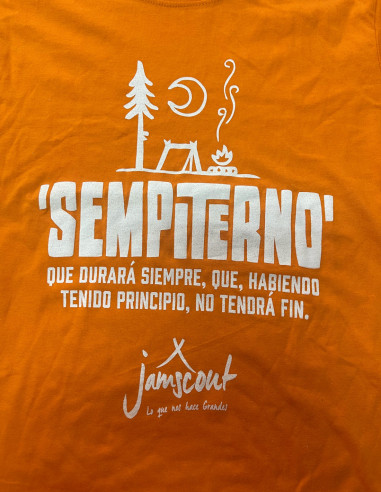 Camiseta de Trabajo Sempiterno Naranja