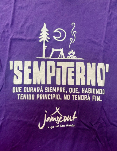 Camiseta de Trabajo Sempiterno Morada