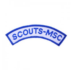 Insignia Tejida Curva Scouts MSC