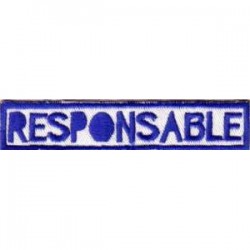 Insignia Tejida Responsable MSC